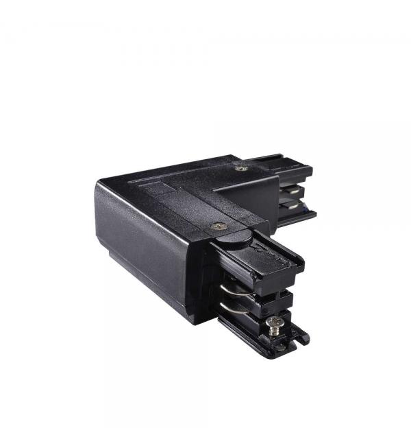 Коннектор для шинопровода (трека) Ideallux LINK TRIMLESS L-CONNECTOR LEFT BLACK 169712