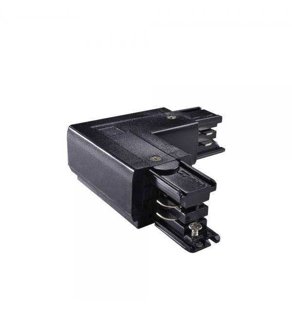 Коннектор для шинопровода (трека) Ideallux LINK TRIMLESS L-CONNECTOR RIGHT BLACK 169729