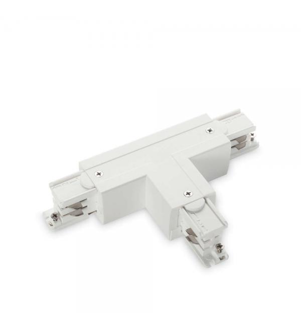 Коннектор для шинопровода (трека) Ideallux LINK TRIMLESS T-CONNECTOR LEFT WHITE 169781