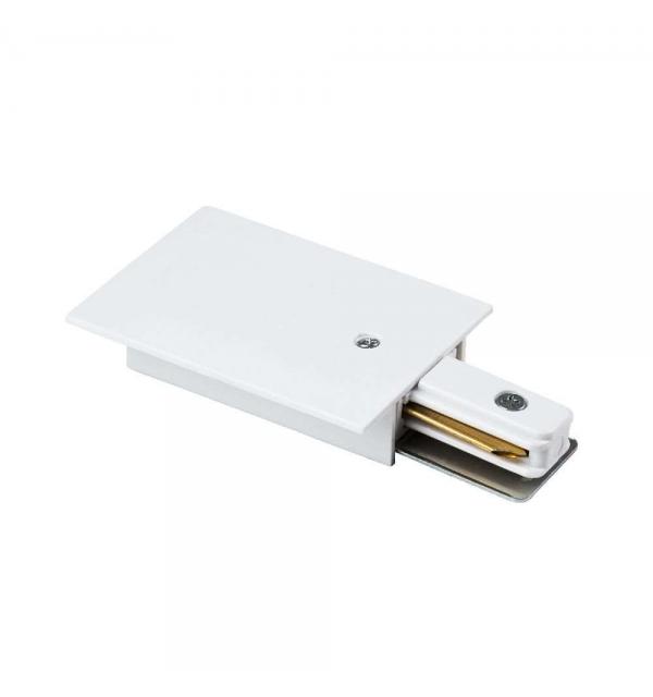 501116 Питание боковое д/встраиваемых треков однофазное BARRA БЕЛЫЙ