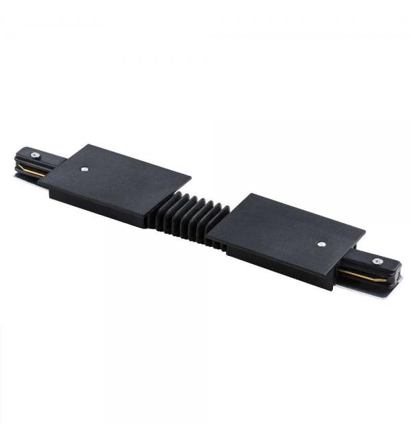 501157 Соединитель д/встраиваемых треков однофазный BARRA регулируемый гибкий ЧЕРНЫЙ