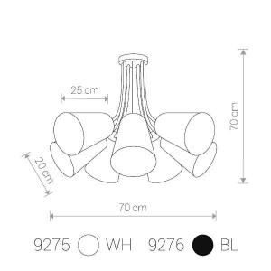 Люстра потолочная Nowodvorski FLEX SHAD 9275