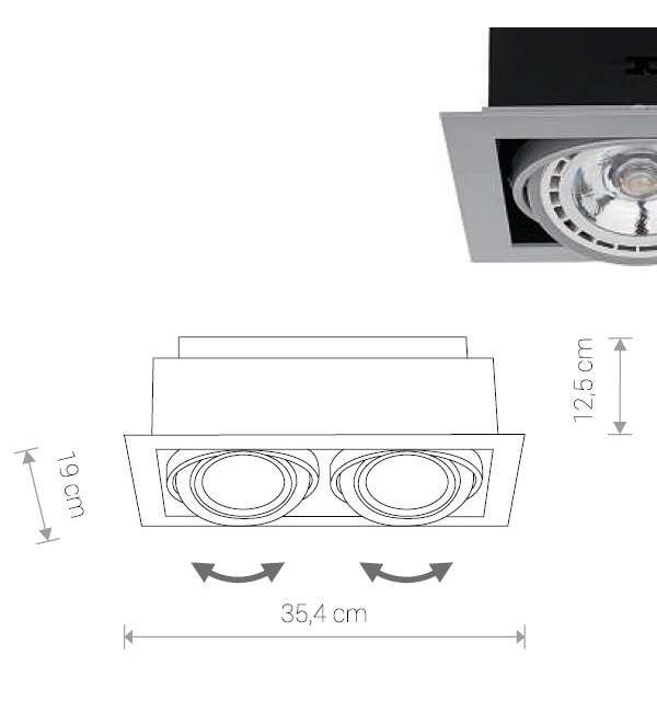 Встраиваемый светильник Nowodvorski DOWNLIGHT 9572