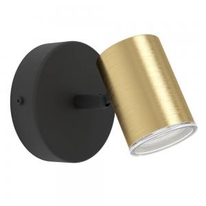 300583 Спот CONSUMA 1, 1X5W(GU10), IP44,сталь, черный, латунь состаренный