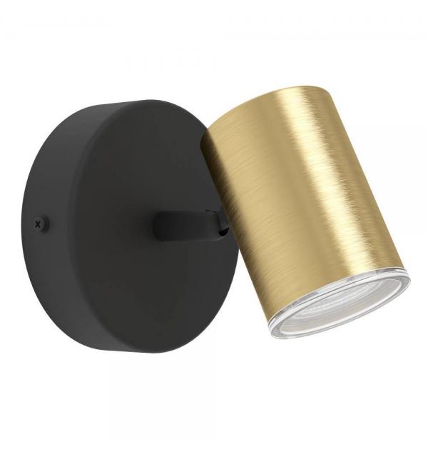300583 Спот CONSUMA 1, 1X5W(GU10), IP44,сталь, черный, латунь состаренный