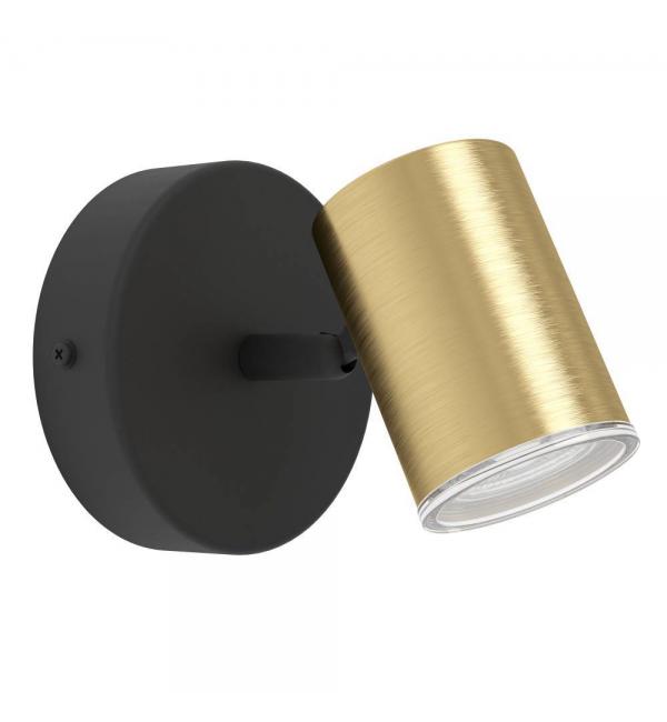 300583 Спот CONSUMA 1, 1X5W(GU10), IP44,сталь, черный, латунь состаренный