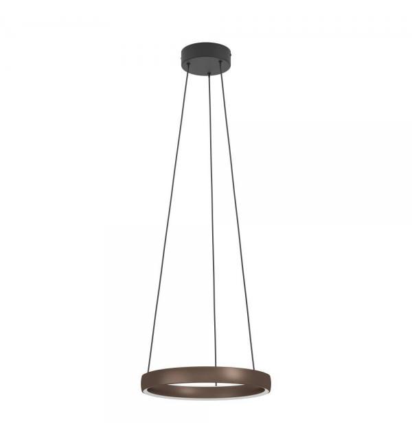390449 Светодиодный подвес с регулировкой цветовой температуры TRABUCO, 2X19W(LED), Ø800, 2200-6500K, 9600lm, алюминий, сталь, черный, коричневый, бел