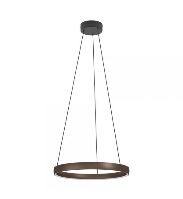 390451 Светодиодный подвес с регулировкой цветовой температуры TRABUCO, 2X25W(LED), Ø550, 2200-6500K, 4800lm, алюминий, сталь, черный, коричневый, бел