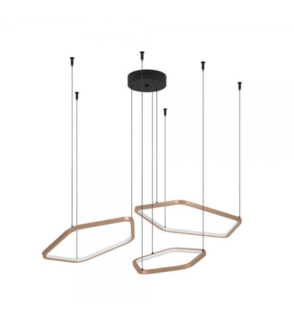 390505 Светодиодный подвес с регулировкой цветовой температуры ESTRELLA, 1X50W(LED) ,2200-6500K, 8700lm, алюминий, сталь, бронзовый, черный, белый