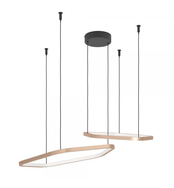 390507 Светодиодный подвес с регулировкой цветовой температуры ESTRELLA, 1X30W(LED) ,2200-6500K, 5200lm, алюминий, сталь, бронзовый, черный, белый