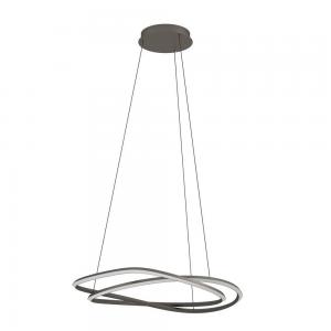 390515 Светодиодный подвес с регулировкой цветовой температуры GUNTIN, 1X60W(LED) ,2200-6500K, 5920lm, сталь, темно-серый, белый
