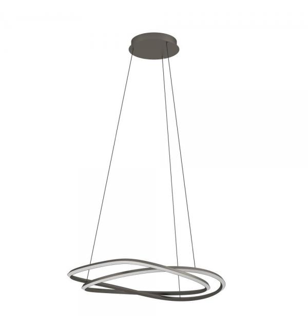 390515 Светодиодный подвес с регулировкой цветовой температуры GUNTIN, 1X60W(LED) ,2200-6500K, 5920lm, сталь, темно-серый, белый