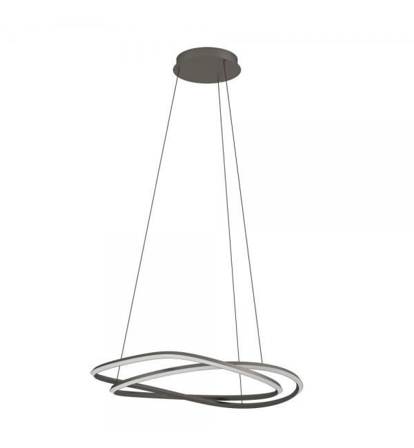 390515 Светодиодный подвес с регулировкой цветовой температуры GUNTIN, 1X60W(LED) ,2200-6500K, 5920lm, сталь, темно-серый, белый