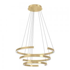 390517 Светодиодный подвес с регулировкой цветовой температуры LABONETE, 50W(LED), Ø800, 2200-6500K, 9000lm, алюминий, сталь, золотой, белый