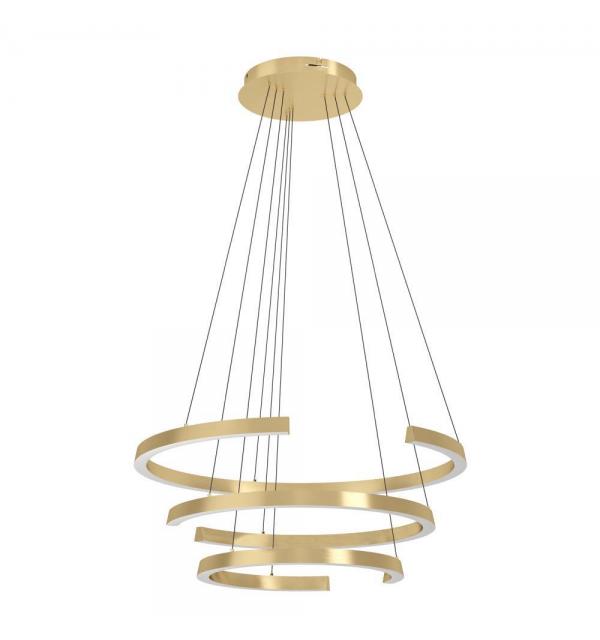 390517 Светодиодный подвес с регулировкой цветовой температуры LABONETE, 50W(LED), Ø800, 2200-6500K, 9000lm, алюминий, сталь, золотой, белый