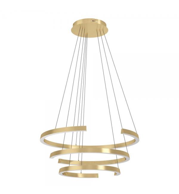 390517 Светодиодный подвес с регулировкой цветовой температуры LABONETE, 50W(LED), Ø800, 2200-6500K, 9000lm, алюминий, сталь, золотой, белый