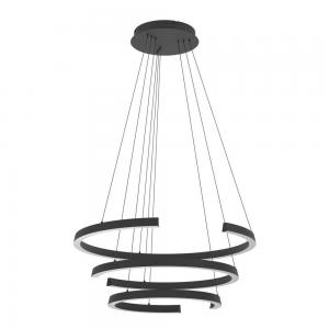 390532 Светодиодный подвес с регулировкой цветовой температуры LABONETE, 50W(LED), Ø800, 2200-6500K, 9000lm, алюминий, сталь, черный, белый