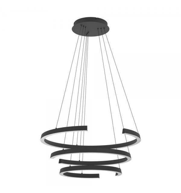 390532 Светодиодный подвес с регулировкой цветовой температуры LABONETE, 50W(LED), Ø800, 2200-6500K, 9000lm, алюминий, сталь, черный, белый