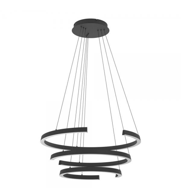 390532 Светодиодный подвес с регулировкой цветовой температуры LABONETE, 50W(LED), Ø800, 2200-6500K, 9000lm, алюминий, сталь, черный, белый