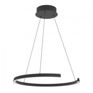 390533 Светодиодный подвес с регулировкой цветовой температуры LABONETE, 24,8W(LED), Ø800, 2200-6500K, 4100lm, алюминий, сталь, черный, белый
