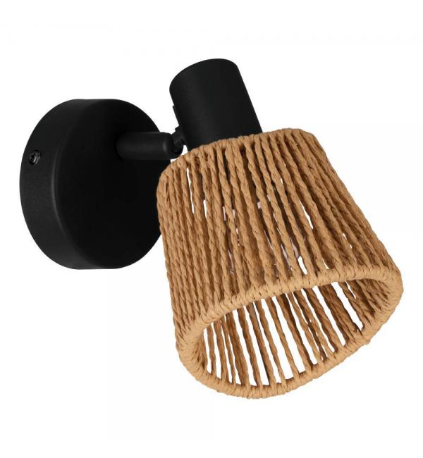 44128 Спот KEELBY, 1X40W(E14), сталь, черный, натуральный