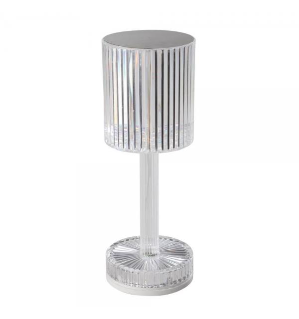 75817 Аккум. настольная лампа LUCIGNANO, H235, 0,6W(LED), IP20, пластик, прозрачный