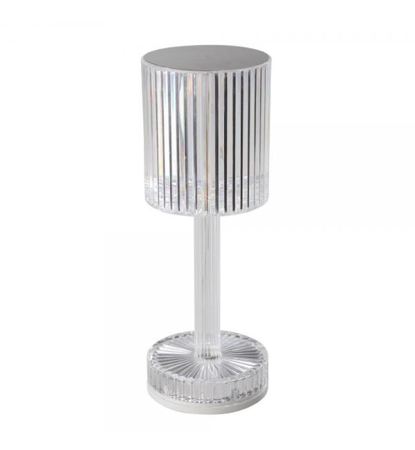 75817 Аккум. настольная лампа LUCIGNANO, H235, 0,6W(LED), IP20, пластик, прозрачный