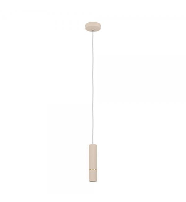 901151 Светодиодный подвесной светильник CAMINIA, 1х5W (GU10-LED), 345lm, H1100, Ø60, сталь, песочный, браширов
