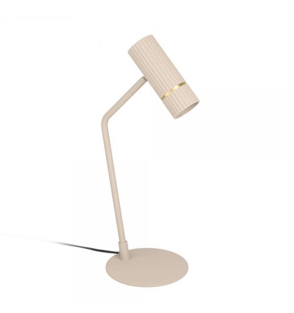 901154 Светодиодная настольная лампа CAMINIA, 1х5W (GU10-LED), 345lm, L210, H170, A485, сталь, песочный, браширов