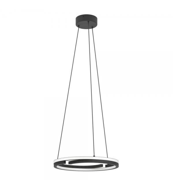 901822 Светодиодный подвес с регулировкой цветовой температуры MEZZOMONTE, 1X20W;1X20W(LED;LED), 2700-6500K, 2220;2220lm, алюминий, сталь, черный, бел