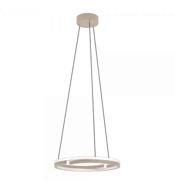 901824 Светодиодный подвес с регулировкой цветовой температуры MEZZOMONTE, 40W(LED), 2700-6500K, 3200lm, алюминий, сталь, песочный, белый