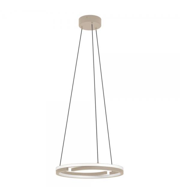 901824 Светодиодный подвес с регулировкой цветовой температуры MEZZOMONTE, 40W(LED), 2700-6500K, 3200lm, алюминий, сталь, песочный, белый