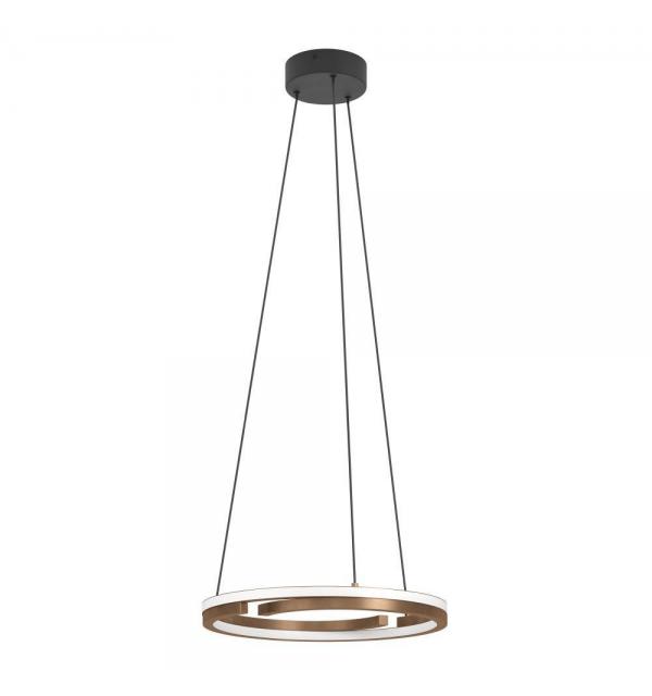 901826 Светодиодный подвес с регулировкой цветовой температуры MEZZOMONTE, 1X20W;1X20W(LED;LED), 2700-6500K, 2220;2220lm, алюминий, сталь, бронзовый,