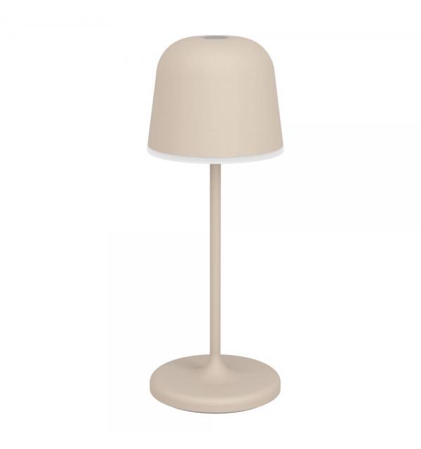 901881 Аккум. сенсорн. димм. настол лампа MANNERA-S, H200, 1,8W(LED), IP54, 2500K, 3000K, 4000K, 170lm, алюминий, сталь, песочный/пластик, белый