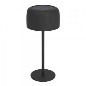 901889 Настольн. лампа на солн. батарее сенсорн. ROCCANOVA, H300, 2,8W(LED), IP44, 3000K, 270lm, сталь, черный