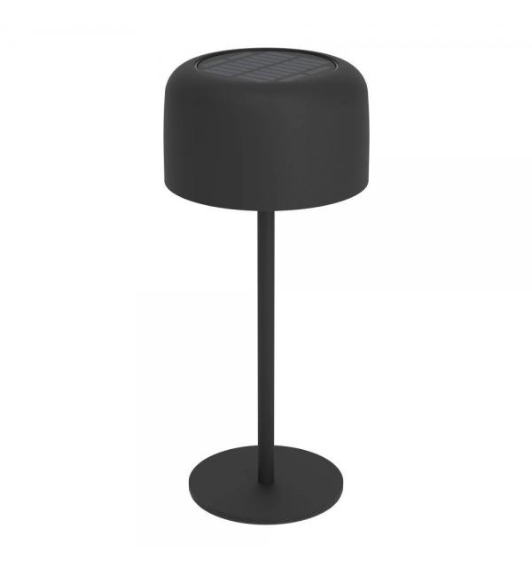 901889 Настольн. лампа на солн. батарее сенсорн. ROCCANOVA, H300, 2,8W(LED), IP44, 3000K, 270lm, сталь, черный