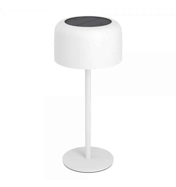 901892 Настольн. лампа на солн. батарее сенсорн. ROCCANOVA, H300, 2,8W(LED), IP44, 3000K, 270lm, сталь, белый