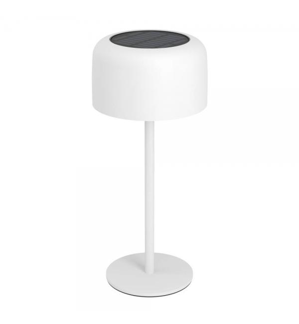 901892 Настольн. лампа на солн. батарее сенсорн. ROCCANOVA, H300, 2,8W(LED), IP44, 3000K, 270lm, сталь, белый