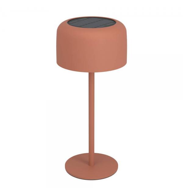 901896 Настольн. лампа на солн. батарее сенсорн. ROCCANOVA, H300, 2,8W(LED), IP44, 3000K, 270lm, сталь, красный