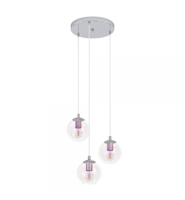 901921 Подвес ARISCANI 2, 3X60W(E27), сталь, хром, разноцветный