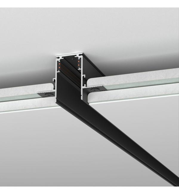Slim Magnetic Шинопровод встраиваемый под ГКЛ 9,5мм черный (2м) 85209/00 85209/00