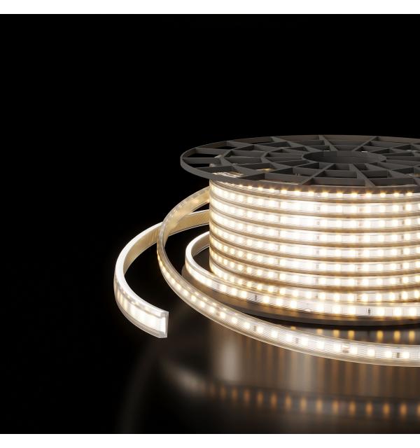 Светодиодная лента 220 В 18 Вт/м 180 Led/м 2835 IP65, дневной белый 4200К, 50 м Лента светодиодная 220V 18W 180Led 2835 двухрядная IP65 дневной белый, 50 м