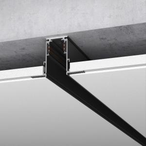 Slim Magnetic Шинопровод встраиваемый черный (3м) 85128/00 85128/00