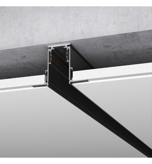 Slim Magnetic Шинопровод встраиваемый черный (3м) 85128/00 85128/00