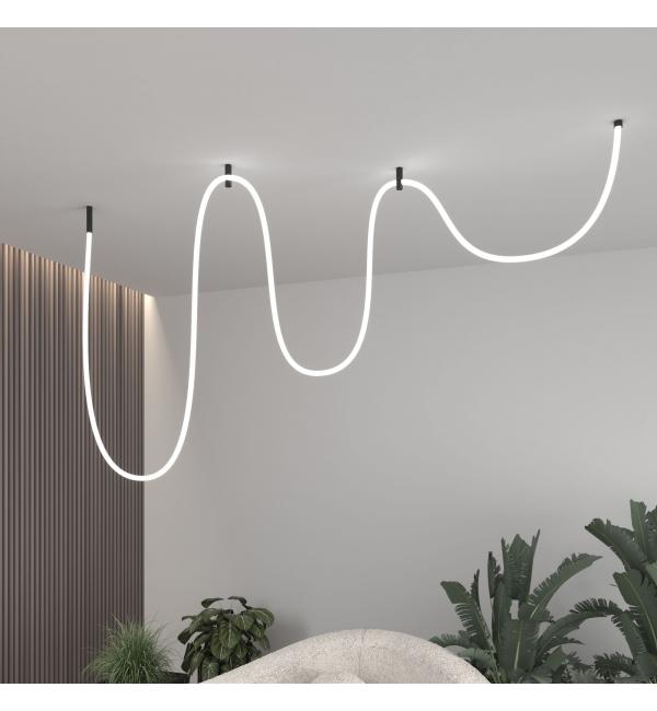 Гибкий неон 336 Led 12 Вт IP20 4200K Full light круглый дневной белый, 5 м 24V 12W 336Led 2835 IP20