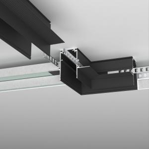 Slim Magnetic Коннектор угловой для встраиваемого шинопровода под ГКЛ 12,5мм черный 85212/00 85212/00