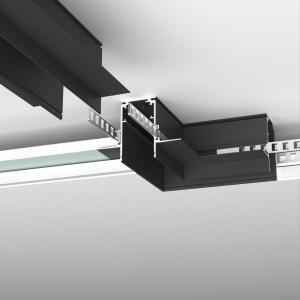 Slim Magnetic Коннектор угловой для встраиваемого шинопровода под ГКЛ 9,5мм черный 85214/00 85214/00
