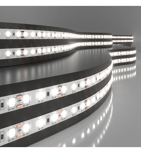 Светодиодная лента 12 В 9,6 Вт/м 120 Led/м 2835 IP20, дневной белый 4200К, 5 м Лента светодиодная 12V 9,6W 120Led 2835 IP20 дневной белый, 5м