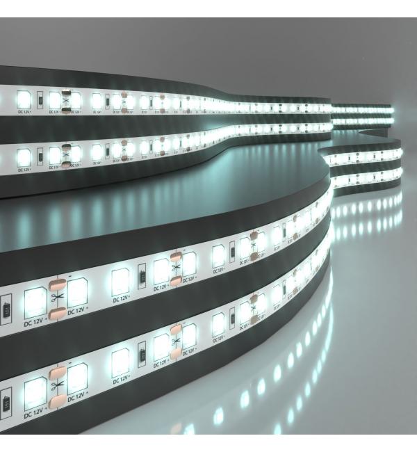 Светодиодная лента 12 В 9.6 Вт/м 120 Led/м 2835 IP20, холодный белый 6500К, 5 м Лента светодиодная 12V 9,6W 120Led 2835 IP20 холодный белый, 5м