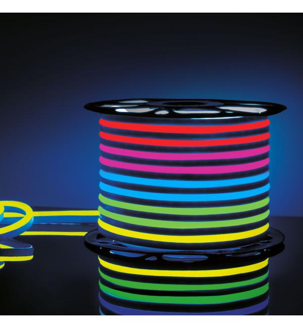 Светодиодный гибкий неон 220 В 12 Вт/м 80 Led/м 5050 IP67, односторонний RGB, 50 м Гибкий неон 220V 12W 80Led 5050 IP67 односторонний RGB, 50 м